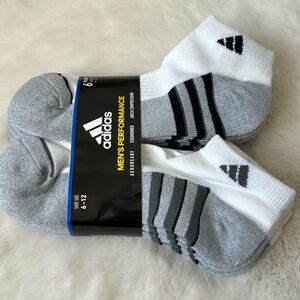 Adidas Men's Low Cut Sock 6-pair Regular - White